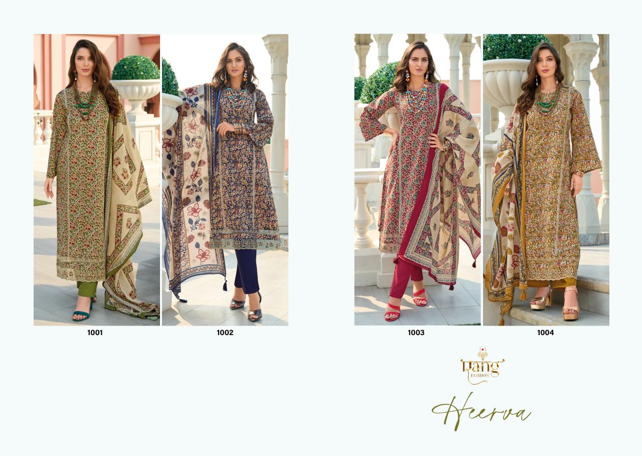 Rang Fashion Heerva wholesale cotton dress material in surat