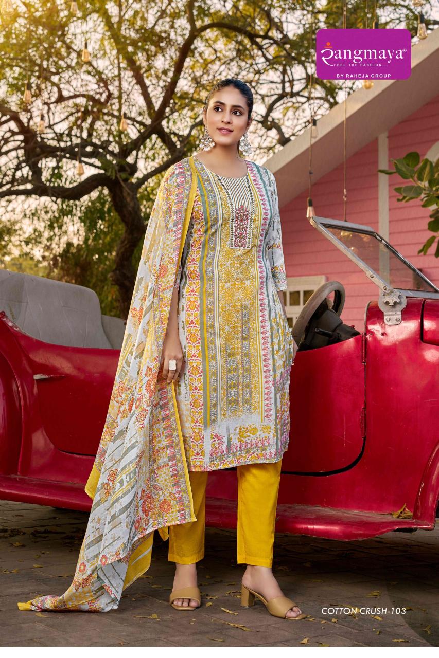 Rangmaya Cotton Crush Catalog buy cheap designer kurtis online in india