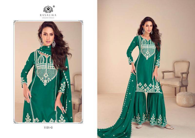 Rasalika Mehfil Gold catalog pakistani wholesale salwar kameez in karachi