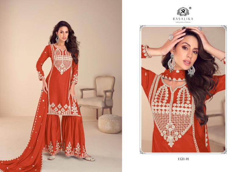 Rasalika Mehfil Gold catalog pakistani wholesale salwar kameez in karachi