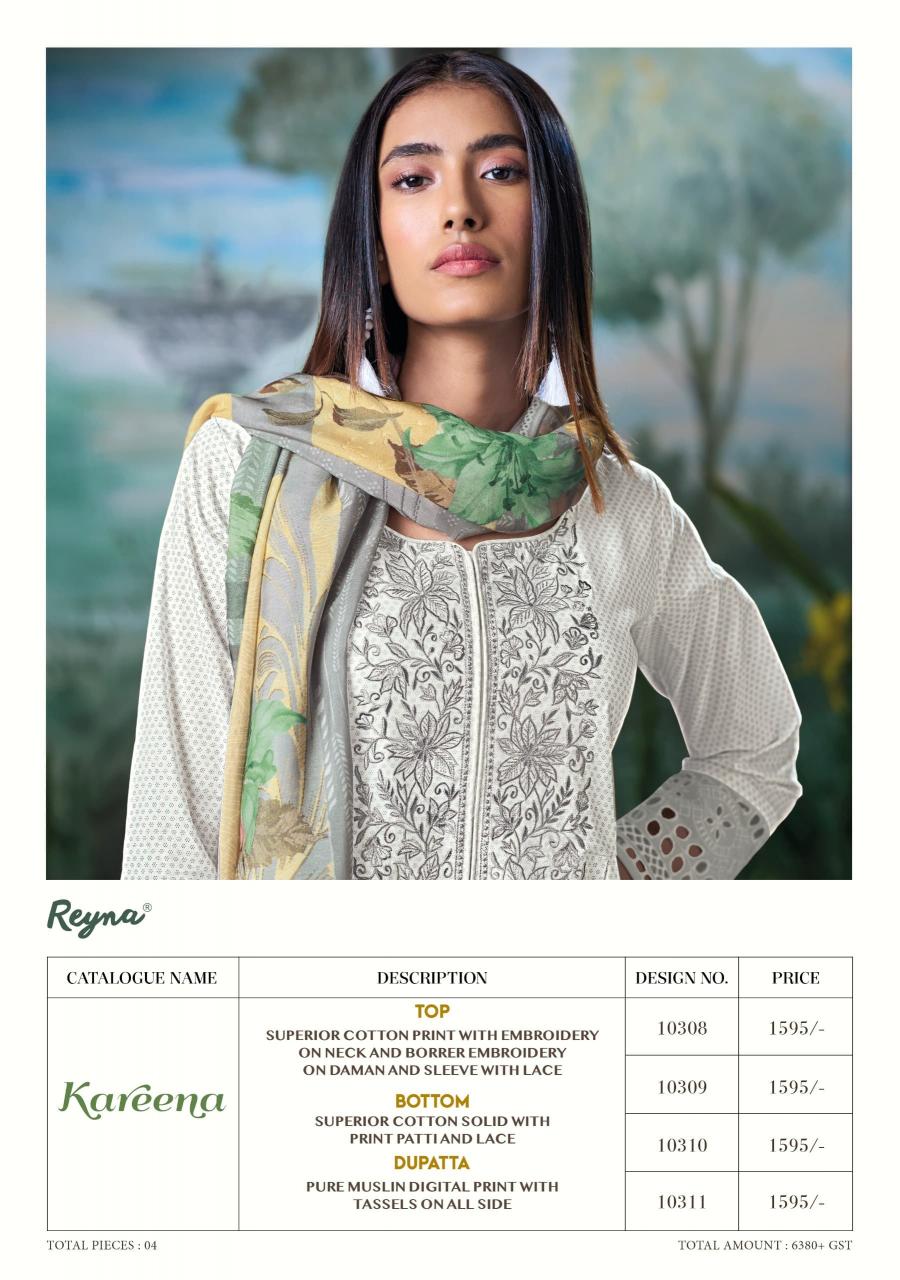 Reyna Kareena catalog wholesale dealers of salwar kameez in surat