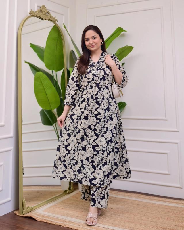 Sabella Cotton neck mirror work catalog cheap co ord sets