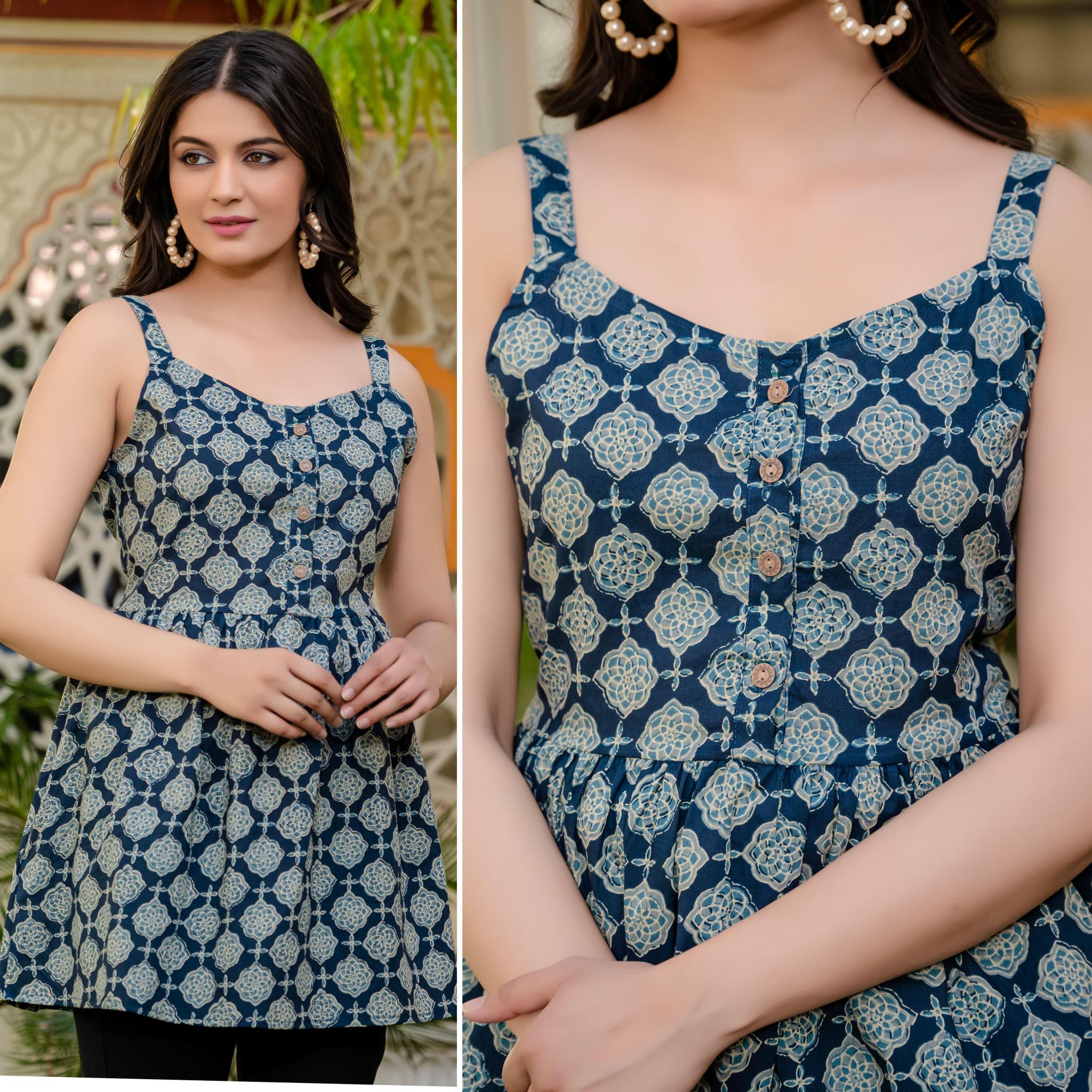 Sabella Cotton Sleeveless Peplum Top vol 1 Western dress 