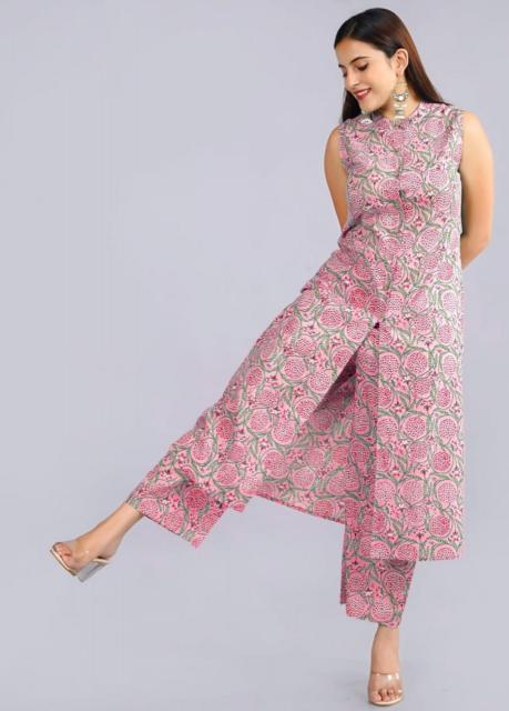 Sabella Kaira Catalog pink kurti india