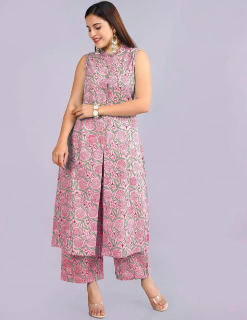 Sabella Kaira Catalog pink kurti india
