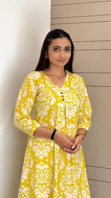 Sabella Tanyaa P 211 catalog Premium Cotton A Line Co ord set 