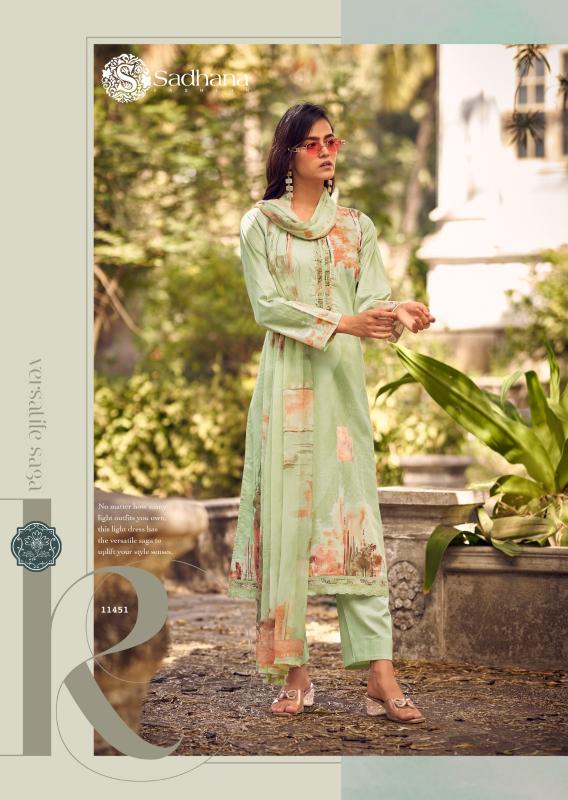 Sadhana Fashion Arnisa catalog ladies dress material manufacturers in surat