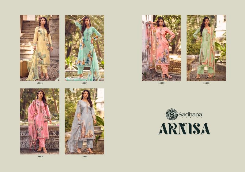 Sadhana Fashion Arnisa catalog ladies dress material manufacturers in surat