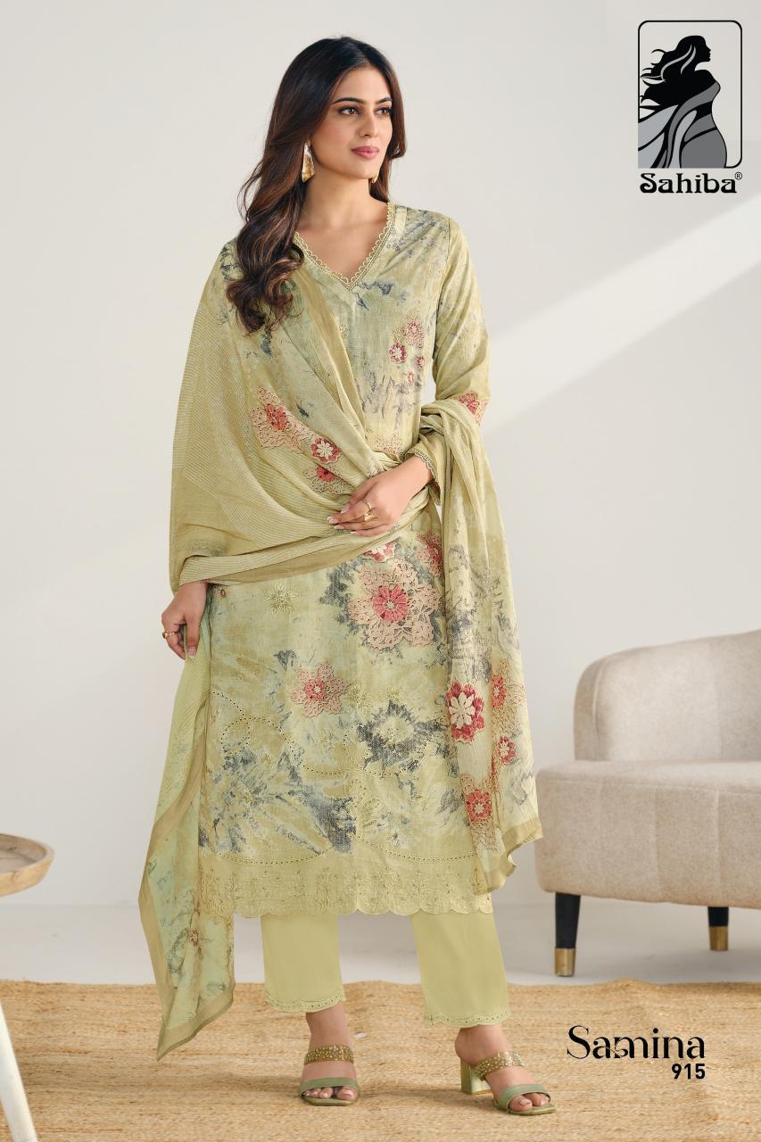 Sahiba Samina catalog wholesale banarsi salwar kameez