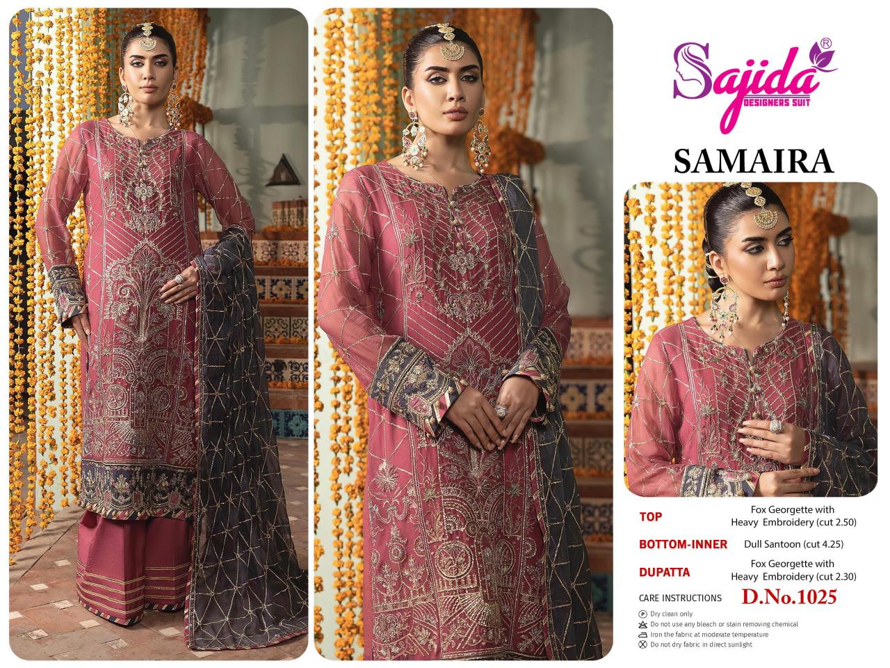 Sajida Samaira Vol 1 (1024 to 1026) Catalog pakistani suit price in india
