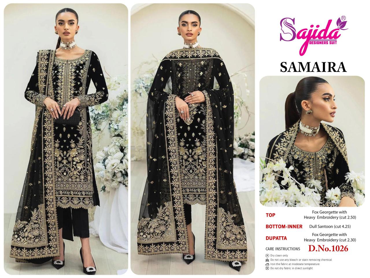 Sajida Samaira Vol 1 (1024 to 1026) Catalog pakistani suit price in india