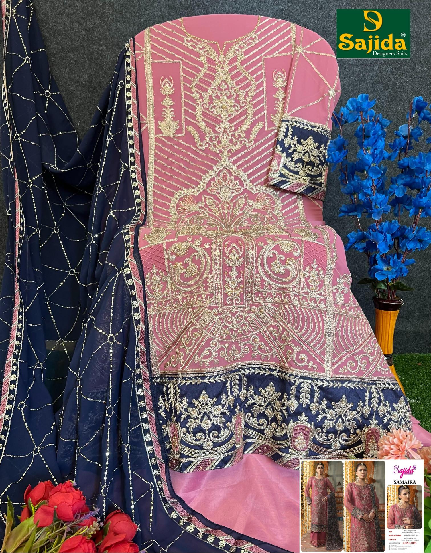 Sajida Samaira Vol 1 (1024 to 1026) Catalog pakistani suit price in india