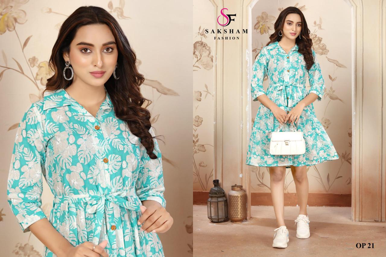 Saksham OP 21 & 22 Catalog western dress for summer