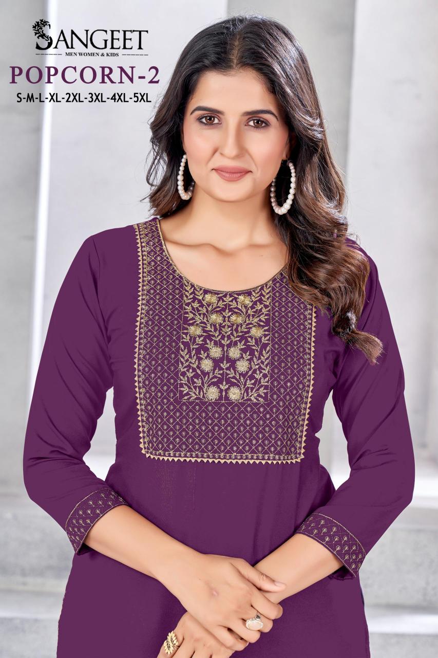 Sangeet Popcorn 2 Nx catalog best designer kurtis in india