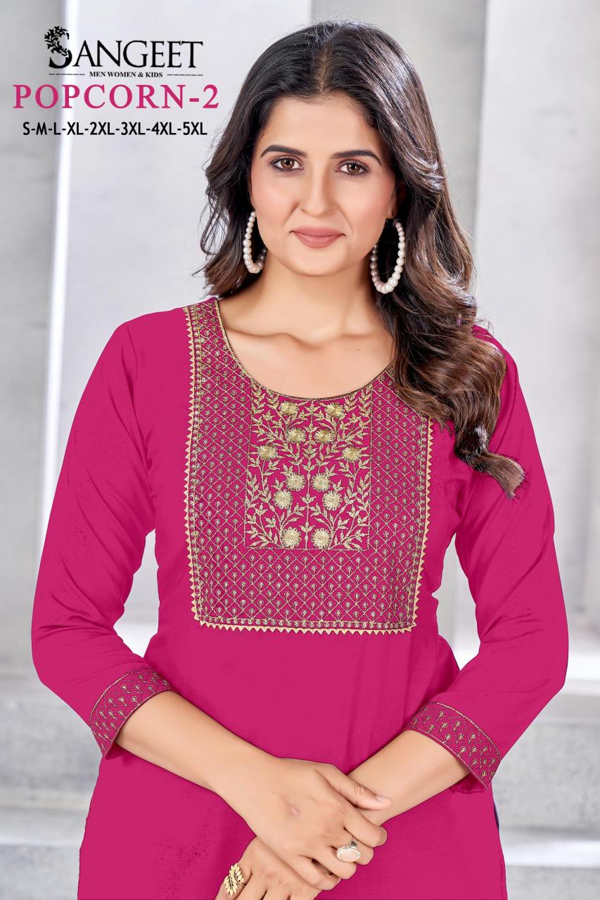 Sangeet Popcorn 2 Nx catalog best designer kurtis in india