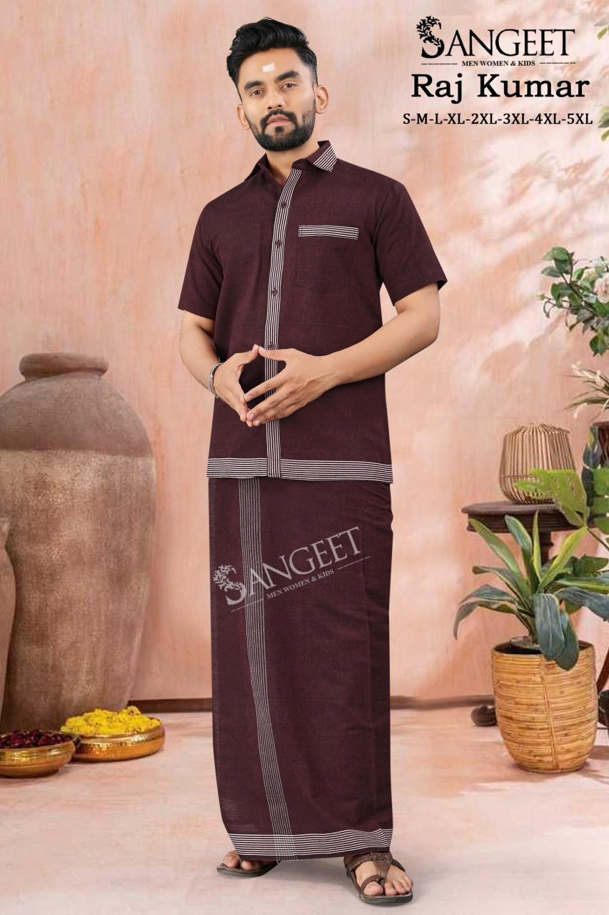 Sangeet Raj Kumar Catalog Mens Cotton Shirt With Vesti