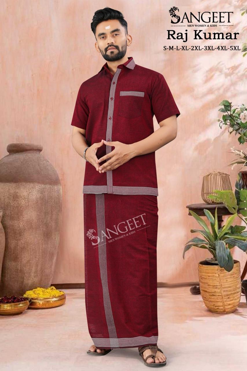 Sangeet Raj Kumar Catalog Mens Cotton Shirt With Vesti