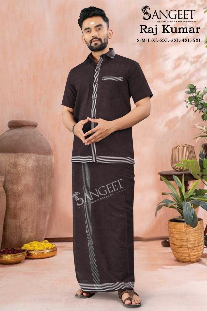 Sangeet Raj Kumar Catalog Mens Cotton Shirt With Vesti