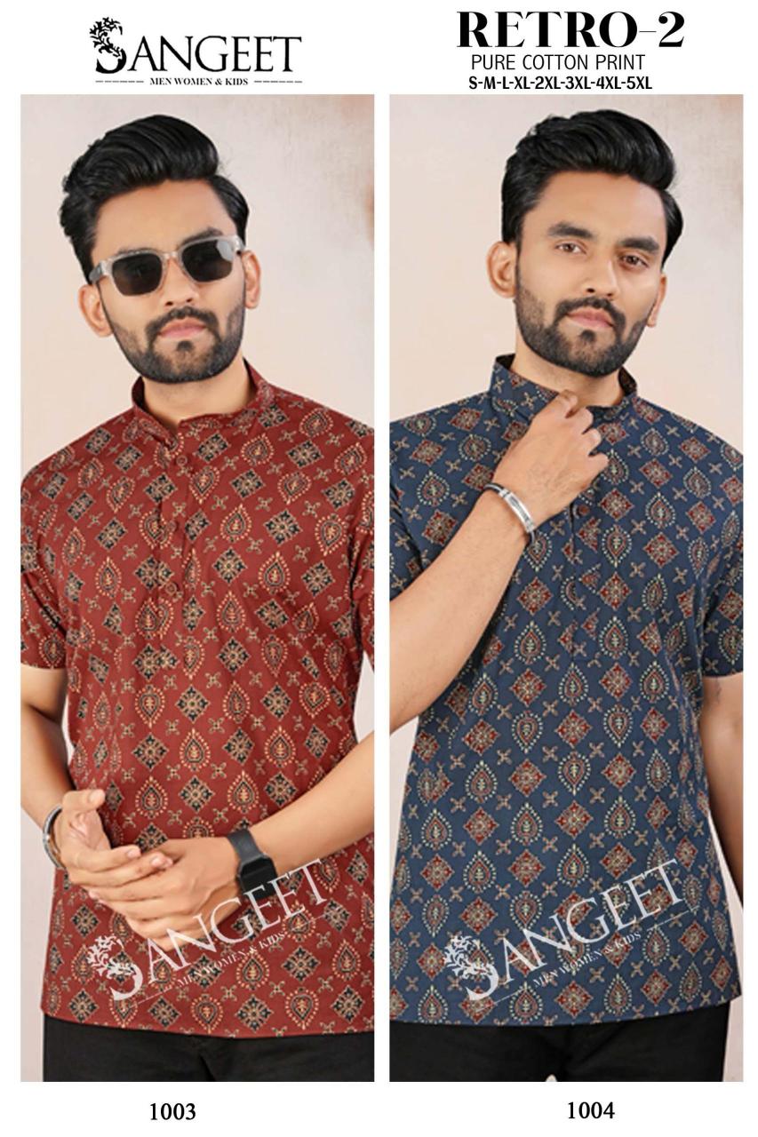 Sangeet Retro vol 2 Catalog Cotton Mens Shirt 