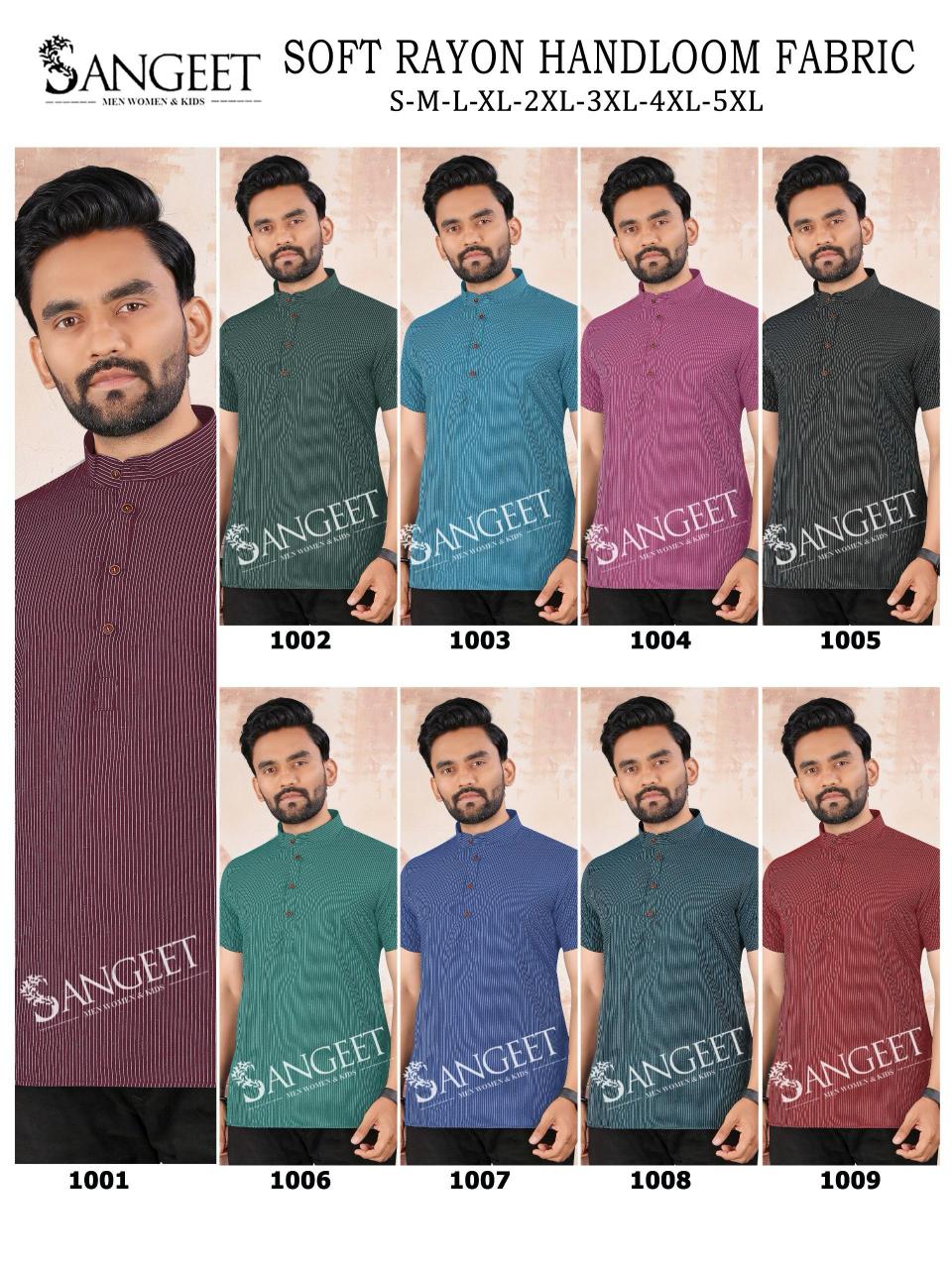 Sangeet Soft Rayon Handloom vol 2 catalog Mens rayon T Shirt