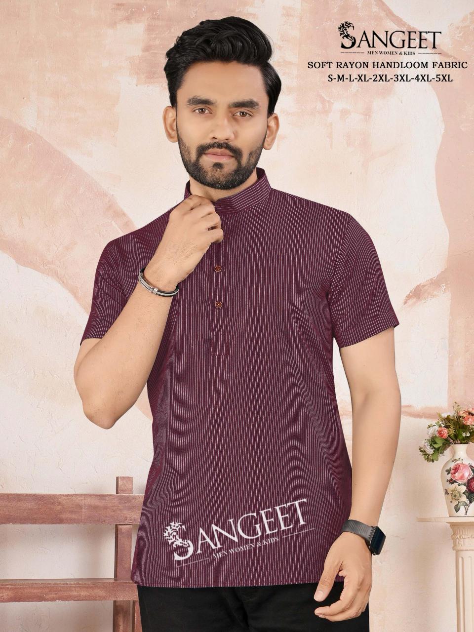 Sangeet Soft Rayon Handloom vol 2 catalog Mens rayon T Shirt