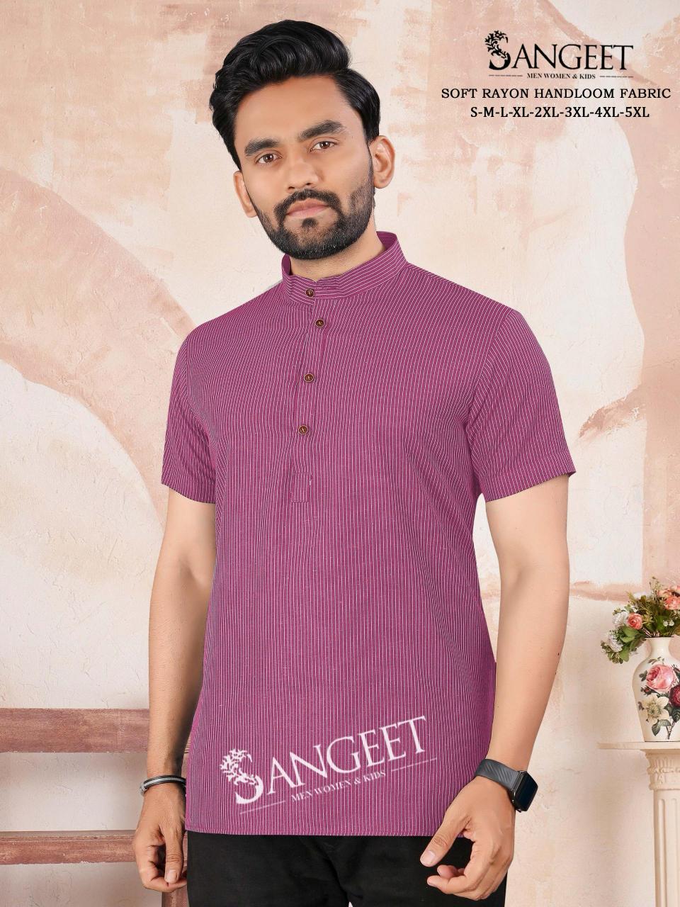 Sangeet Soft Rayon Handloom vol 2 catalog Mens rayon T Shirt
