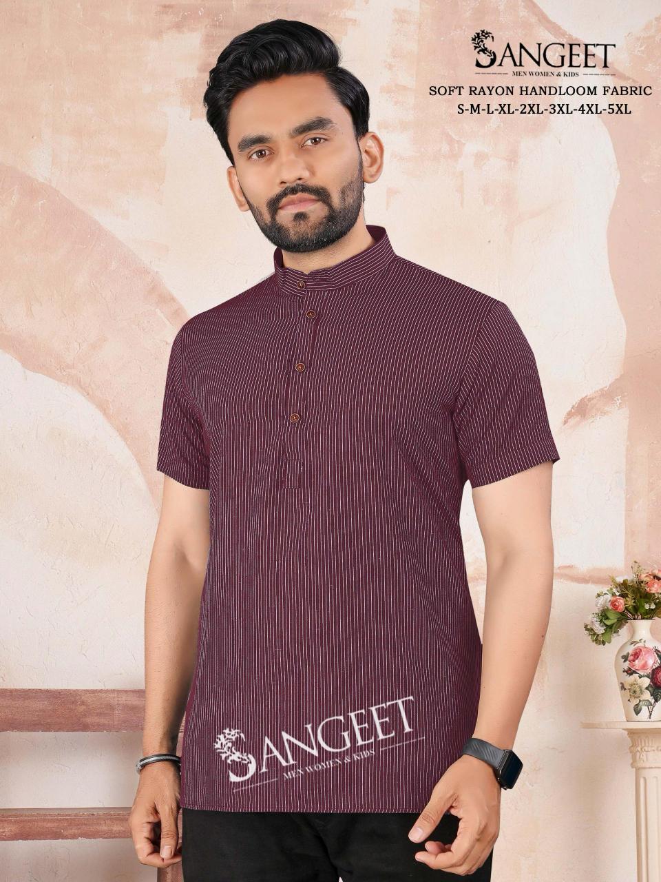 Sangeet Soft Rayon Handloom vol 2 catalog Mens rayon T Shirt