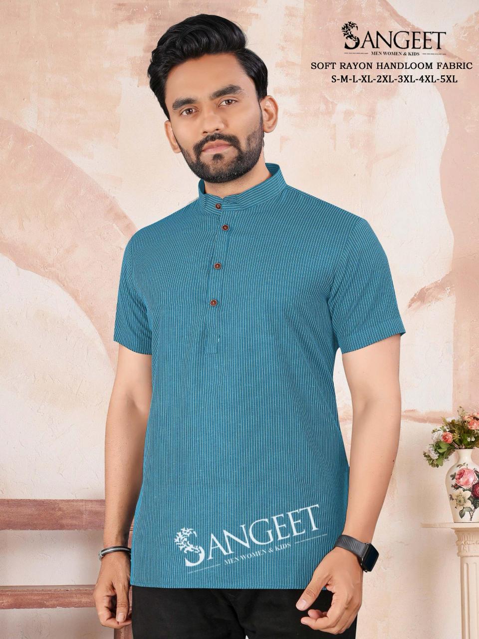 Sangeet Soft Rayon Handloom vol 2 catalog Mens rayon T Shirt