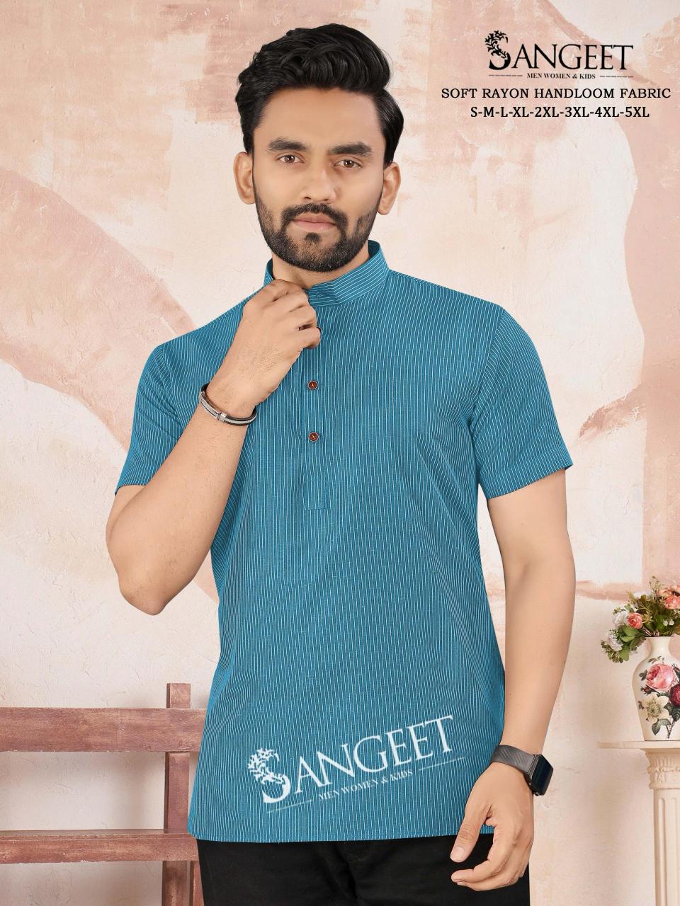 Sangeet Soft Rayon Handloom vol 2 catalog Mens rayon T Shirt