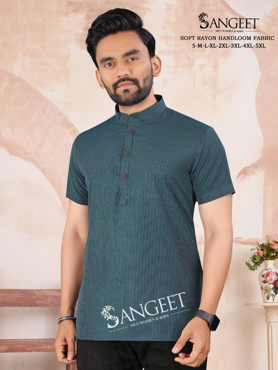 Sangeet Soft Rayon Handloom vol 2 catalog Mens rayon T Shirt