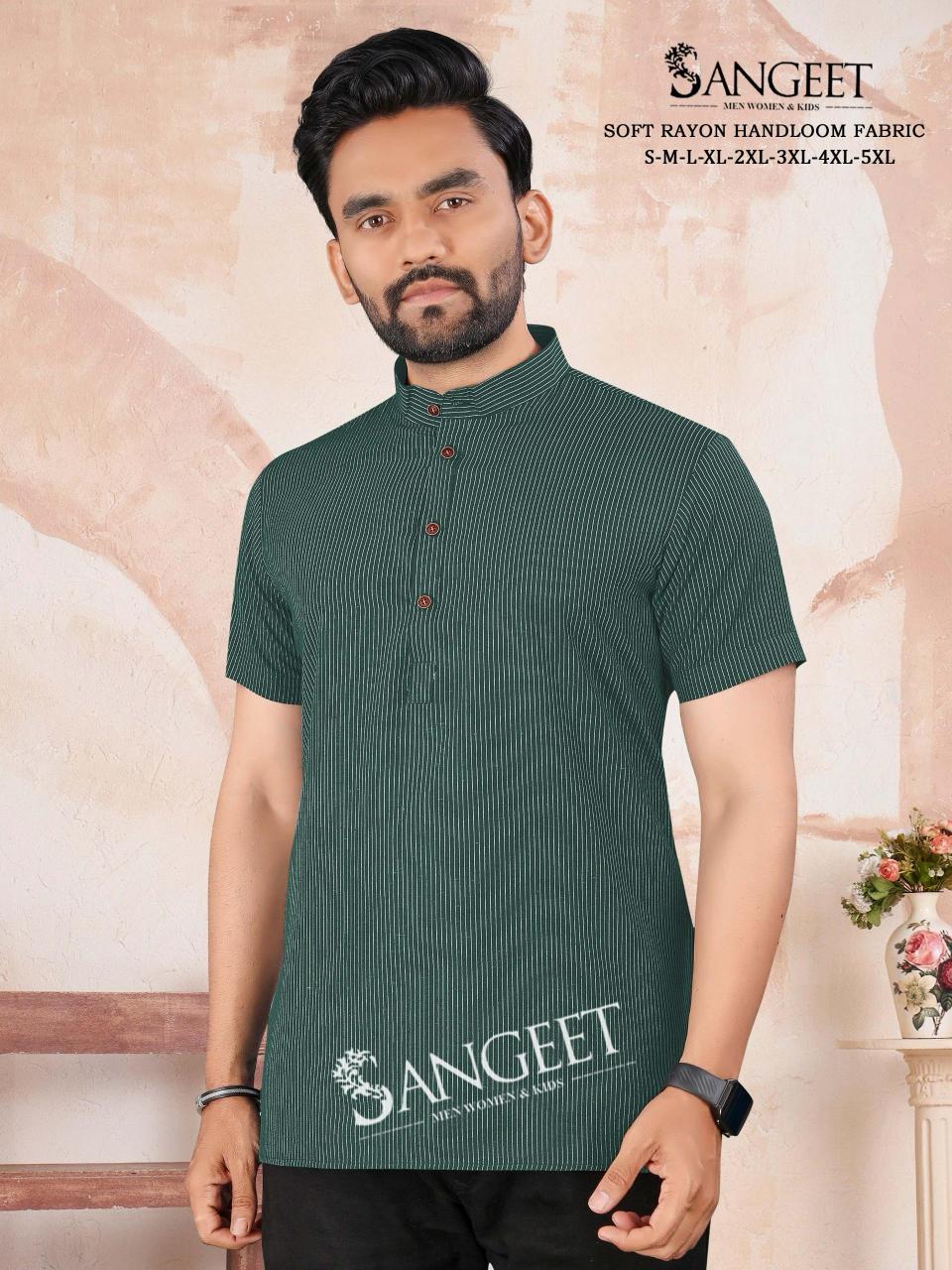 Sangeet Soft Rayon Handloom vol 2 catalog Mens rayon T Shirt