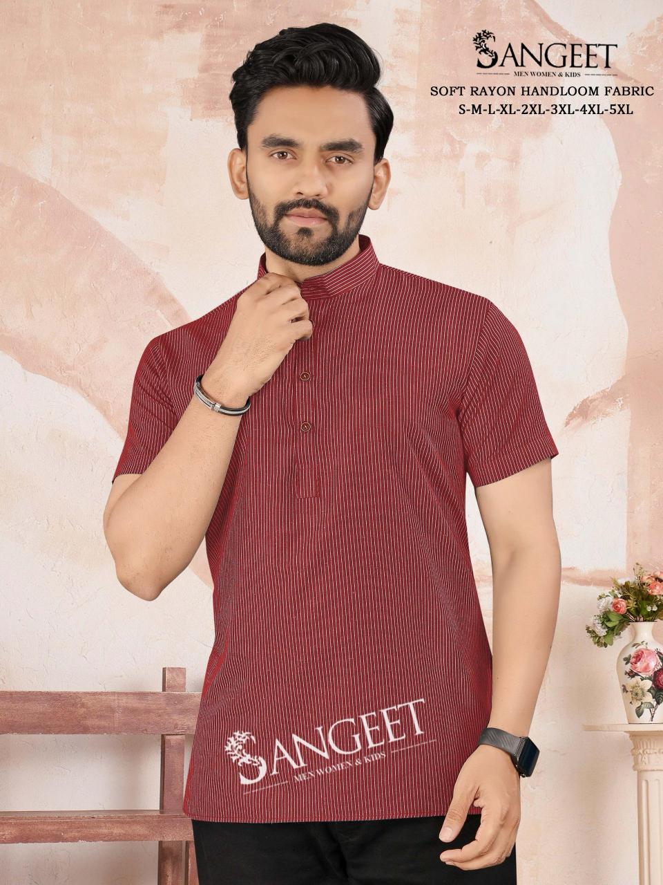 Sangeet Soft Rayon Handloom vol 2 catalog Mens rayon T Shirt