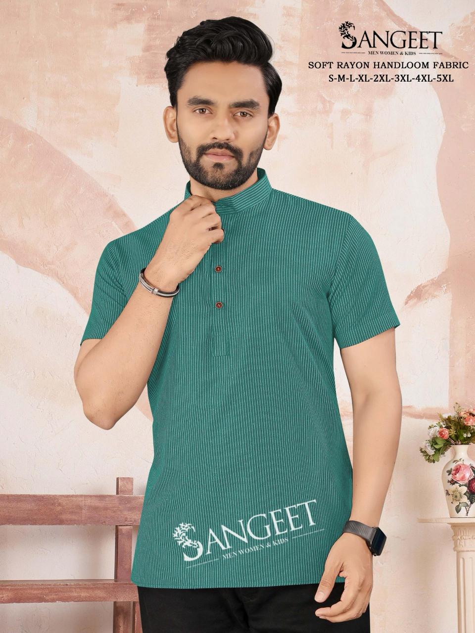 Sangeet Soft Rayon Handloom vol 2 catalog Mens rayon T Shirt