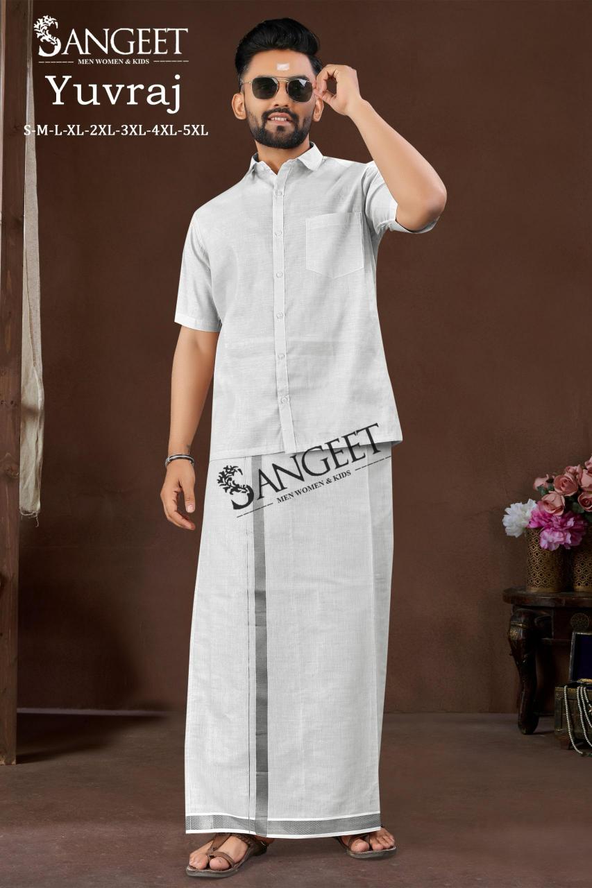 Sangeet Yuvraj Catalog Mens Shirt With Vesti wholesaler