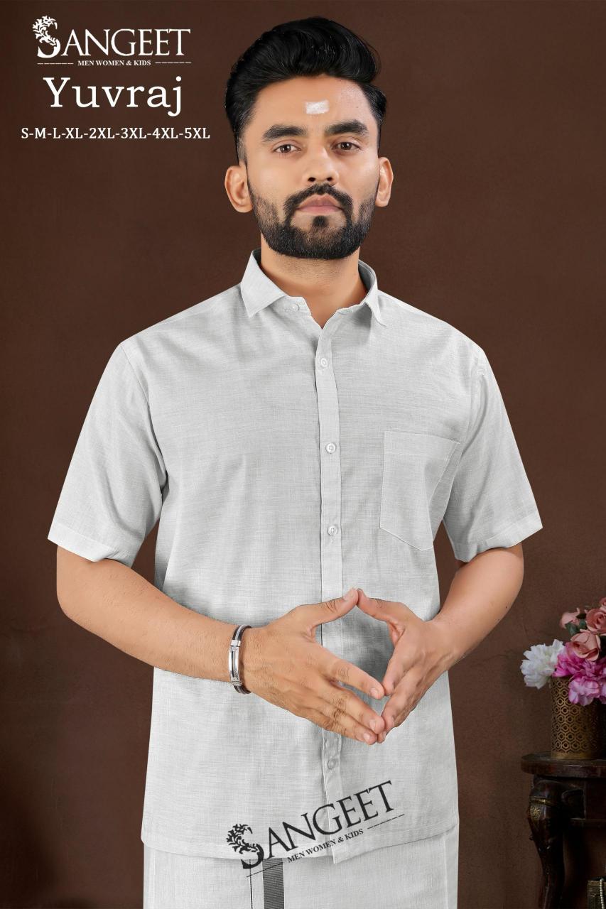 Sangeet Yuvraj Catalog Mens Shirt With Vesti wholesaler