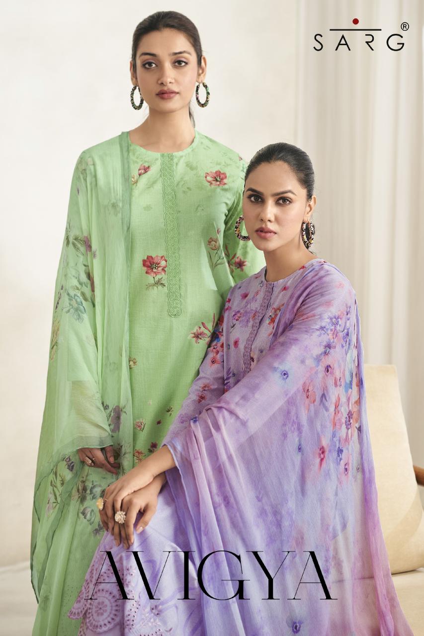 Sarg Avigya catalog unstitched salwar kameez wholesalers in kolkata
