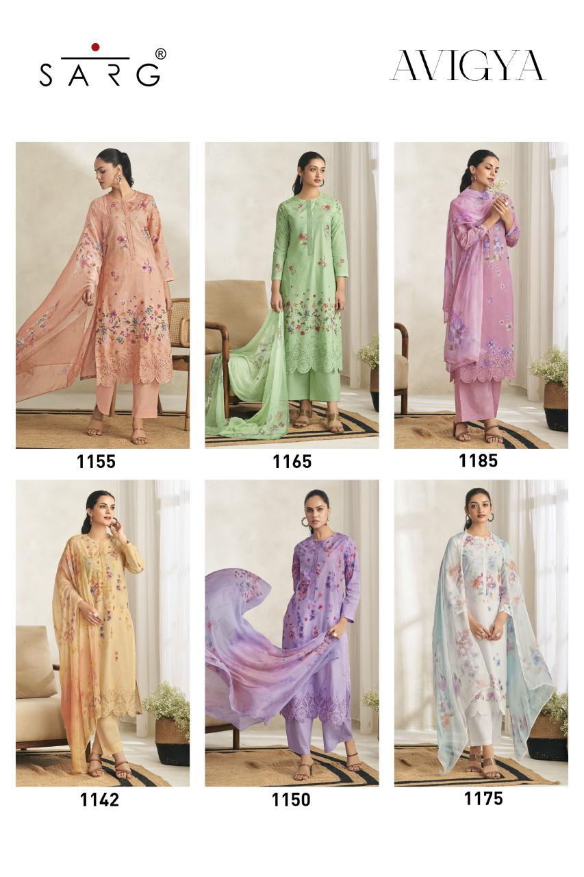 Sarg Avigya catalog unstitched salwar kameez wholesalers in kolkata