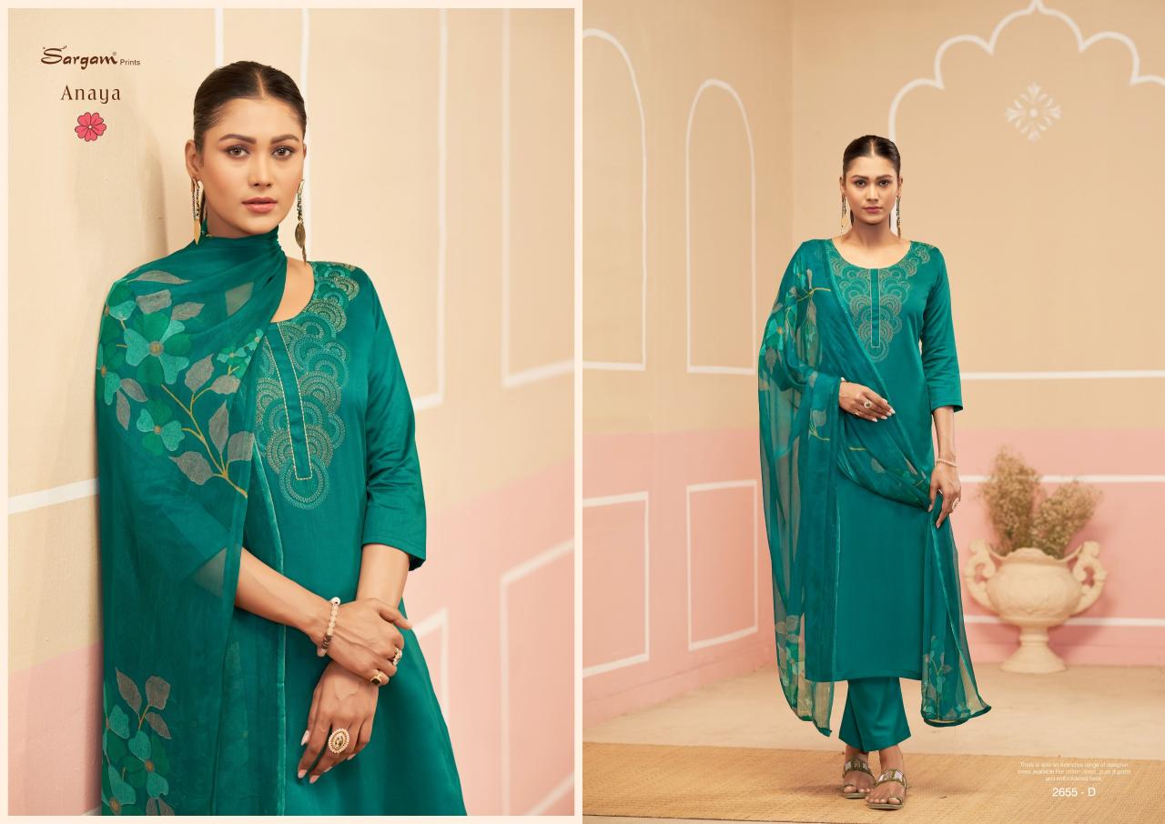 Sargam Anaya Catalog wholesale dealer of dress material in surat