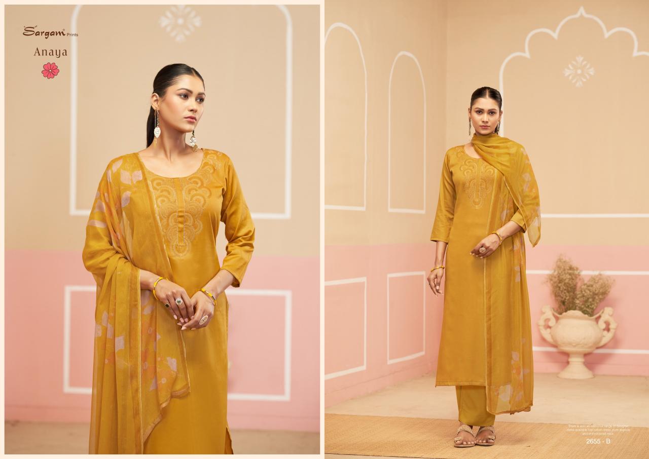 Sargam Anaya Catalog wholesale dealer of dress material in surat