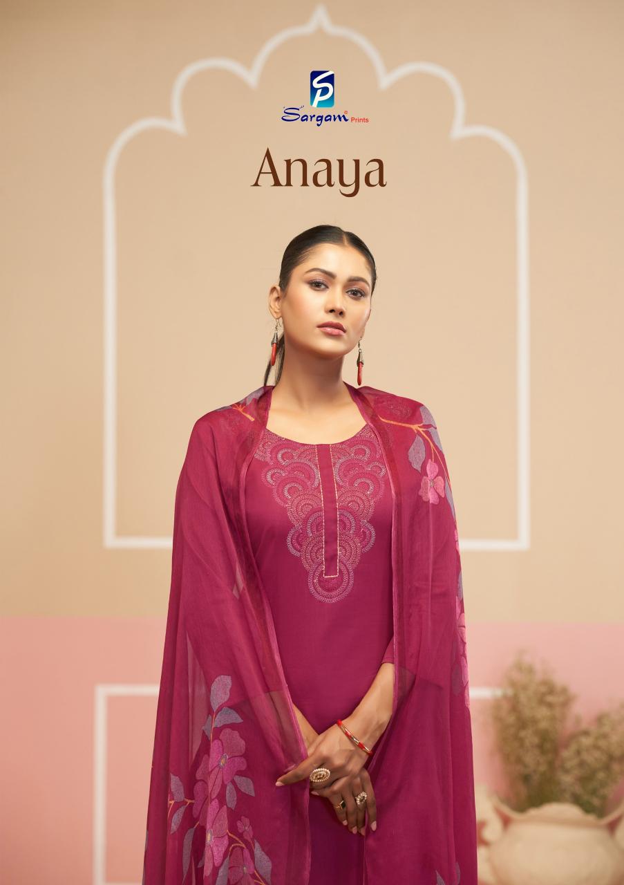 Sargam Anaya Catalog wholesale dealer of dress material in surat