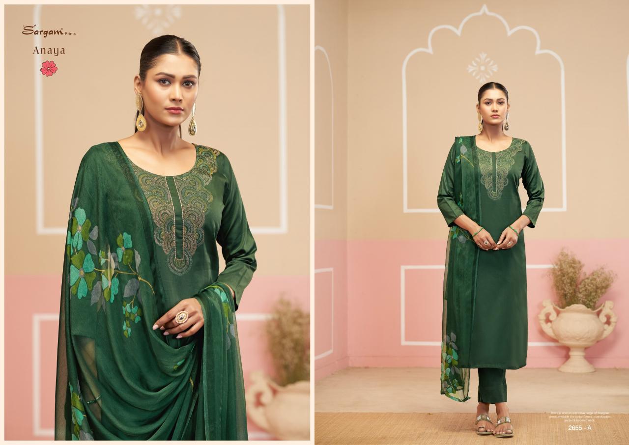 Sargam Anaya Catalog wholesale dealer of dress material in surat