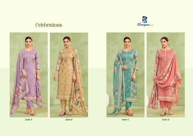 Sargam Celebration catalog wholesale dress material in mangalore 