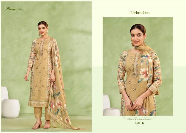 Sargam Celebration catalog wholesale dress material in mangalore 