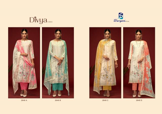 Sargam Divya Cotton catalog wholesale dress material online shopping in india