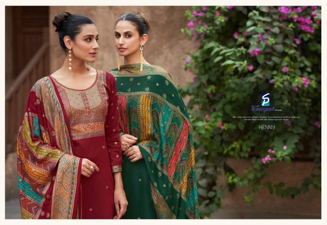Sargam Henny catalog surat wholesale market dress materials