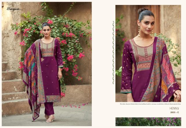 Sargam Henny catalog surat wholesale market dress materials