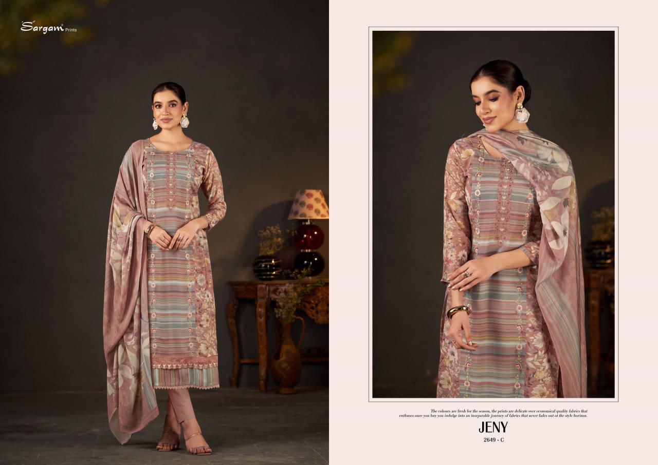 Sargam Jeny Catalog wholesale dress materials in gujarat 