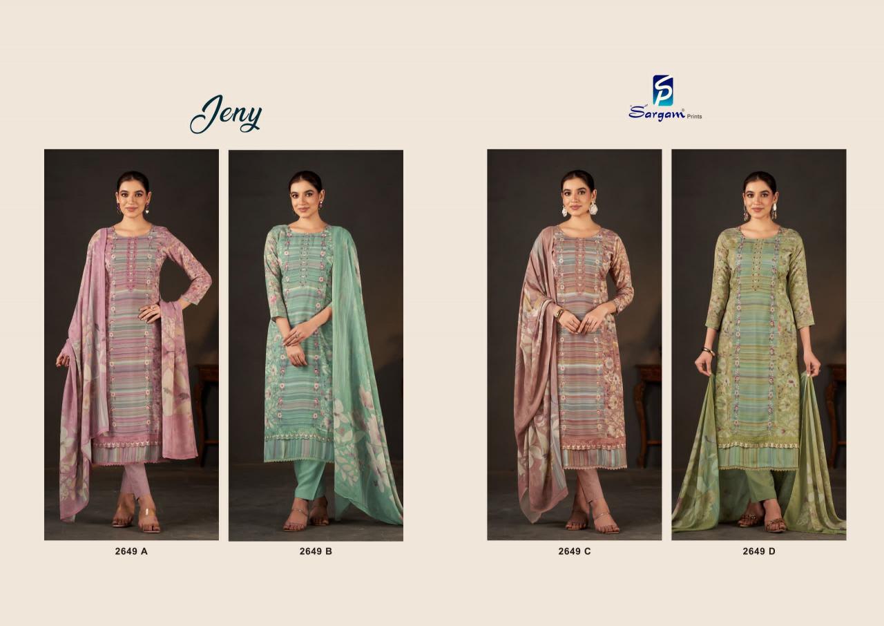 Sargam Jeny Catalog wholesale dress materials in gujarat 