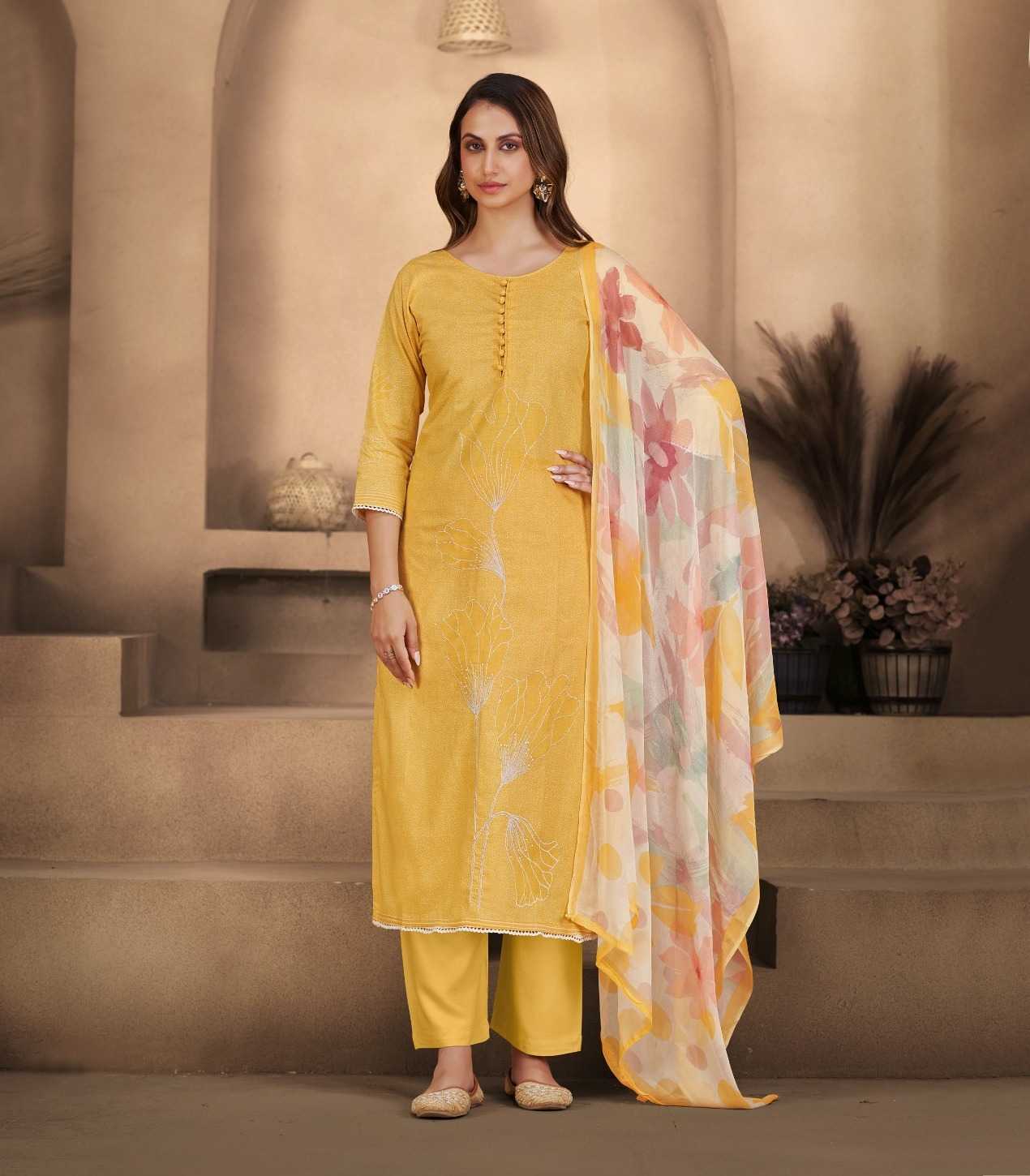 Sargam Liyana catalog famous dress material shop in surat