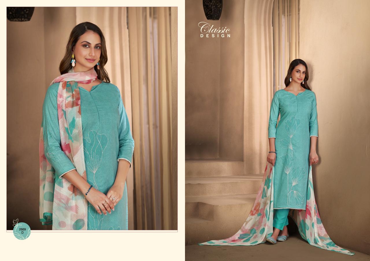 Sargam Liyana catalog famous dress material shop in surat